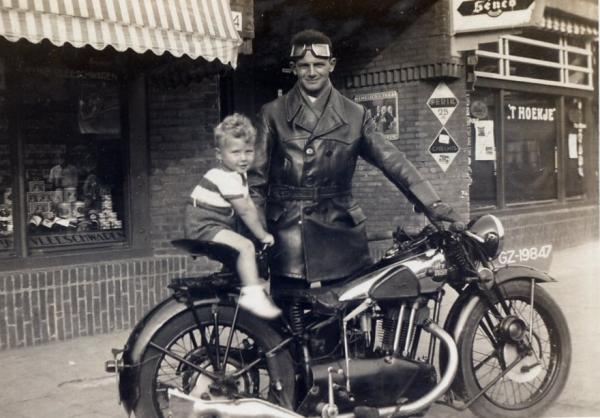 A 1931 picture of Mr Job VanderWeyde in Holland with his 1931 New Hudson. His grandson who lives in Australia is currently restoring a 1931 New Hudson.