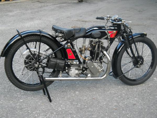 A superb restoration of a 1926 350cc ohv Vitesse model recently completed in racing trim by Gernot Schuh in Austria.