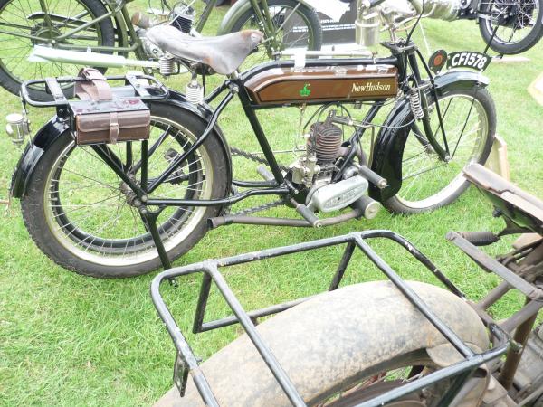 A beautiful 211cc two stroke New Hudson. This 1914 machine is a very early product as it uses petrol-oil mixture in the tank and does not have the metered oiling system of all other known 211cc New Hudson's.